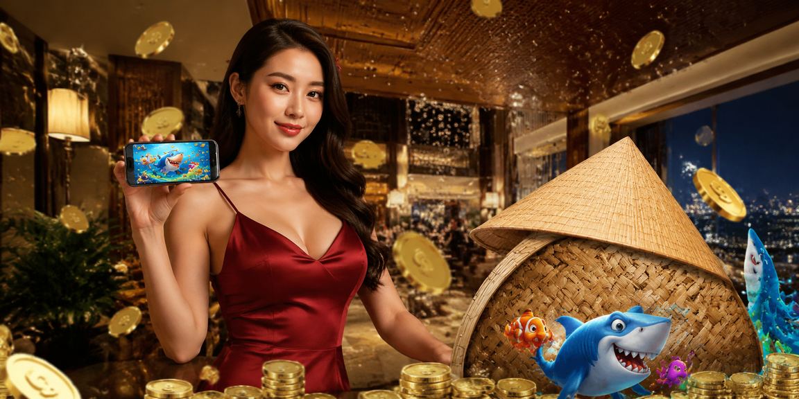 Người chơi game bắn cá tại Huế kết hợp văn hóa nón lá và trải nghiệm giải trí trực tuyến trên di động