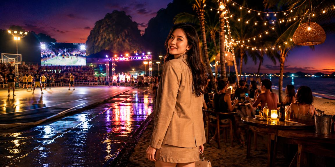 Người xem thi đấu bóng rổ tại Ninh Bình với màn hình hiển thị tỷ lệ cược thể thao